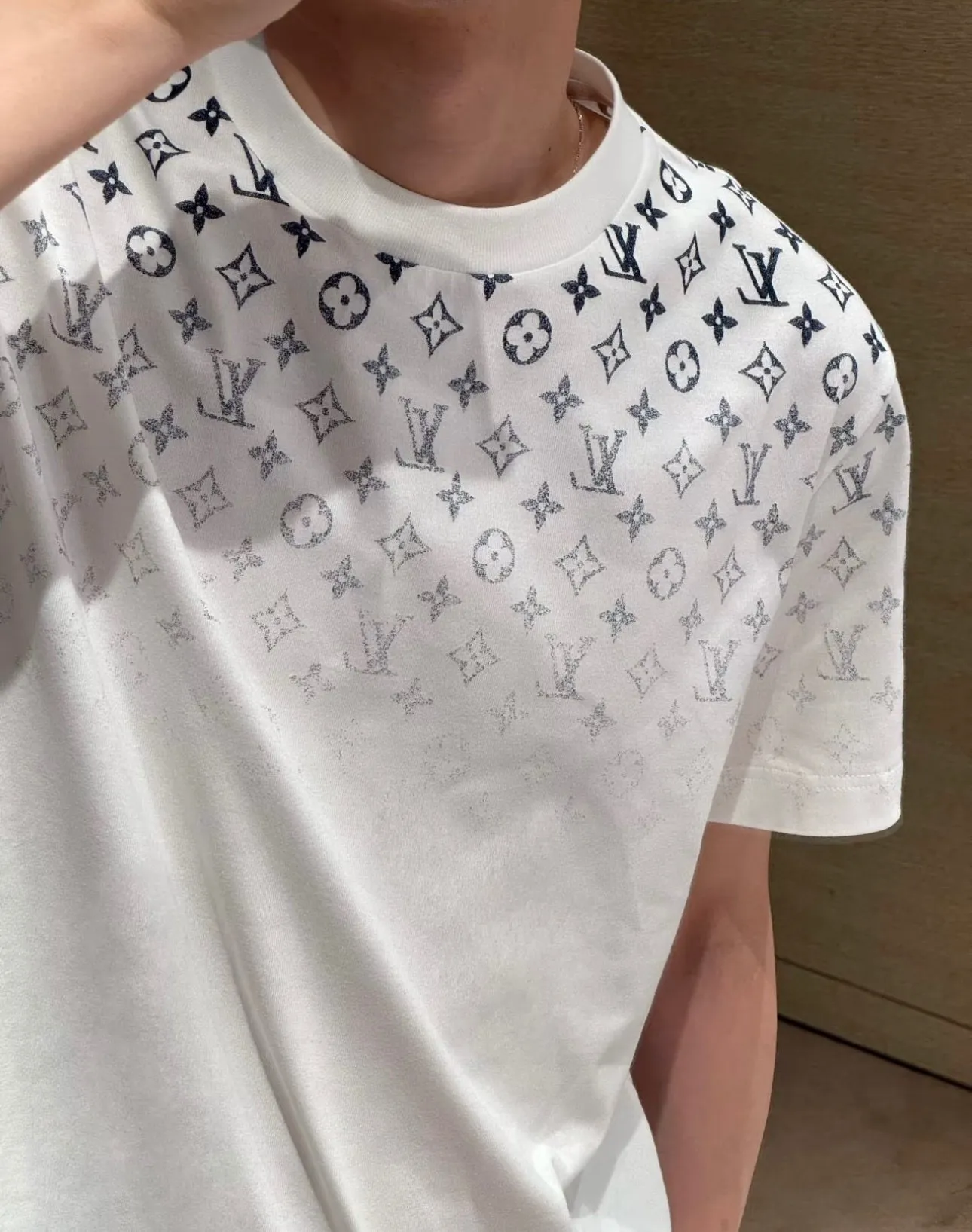 Louis Vuitton/Louis Vuitton presbyopic gradient printed short sleeves